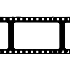 Obraz premium Film strip isolated on transparent background for photography, cinema, and motion picture projects