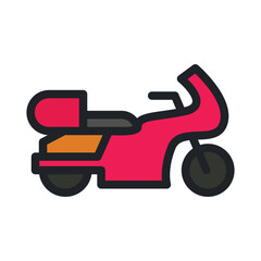 touring motorcycle icon