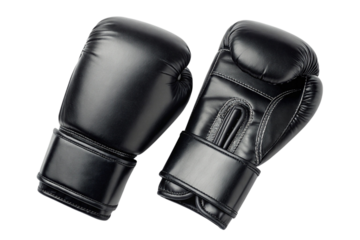 black boxing gloves