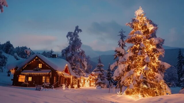 Visit to North Pole Or Winter Wonderland Destinations 4K Videos