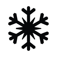 Snowflake Winter Black Vector Silhouette