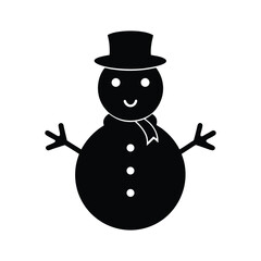 Snowman Winter Coaster Vector Design
