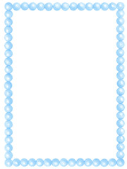 Blue Pearl Rectangle frame shape watercolor