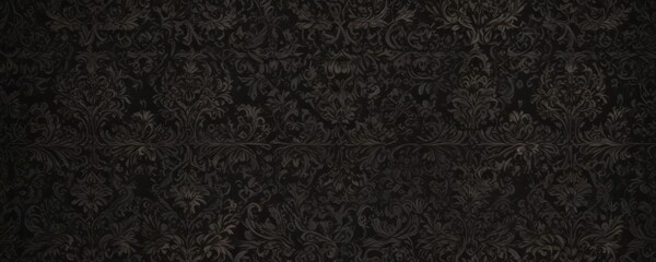 Fototapeta premium Intricate dark damask, seamless gothic pattern, textile, design, shadowy