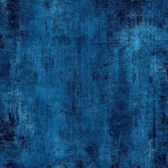 Obraz premium Deep blue textured background with varying shades and distressed, mottled, grunge effect; seamless pattern
