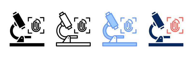 Fingerprint icon sheet multiple style collection