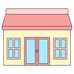 가게 건물 아이콘