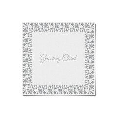 BLANK GREETING CARD TEMPLATE WITH SIMPLE AND MINIMALIST VECTOR ELEMENT 25
