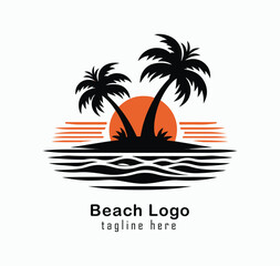 Fototapeta premium BEACH LOGO