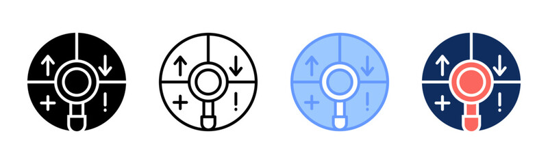 Swot Analysis icon sheet multiple style collection