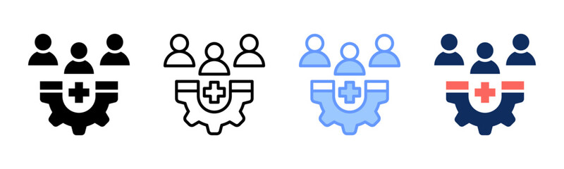 Customer Acquisition icon sheet multiple style collection