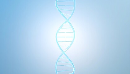 Glowing DNA Helix Scientific Background with Medical Research Concept.