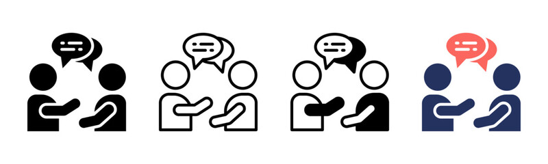 Communication icon sheet multiple style collection