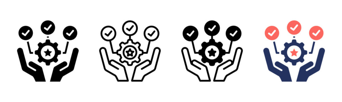 Expertise icon sheet multiple style collection