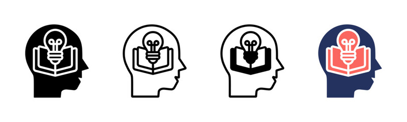 Knowledge icon sheet multiple style collection