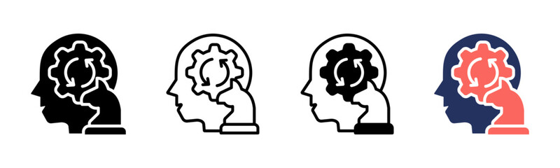 Strategic icon sheet multiple style collection