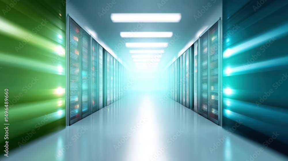 Poster data center servers: technology infrastructure, cloud computing, and it solutions.