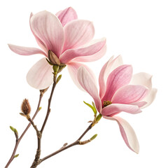 Obraz premium Pink Magnolia Blossoms: Spring Flowers