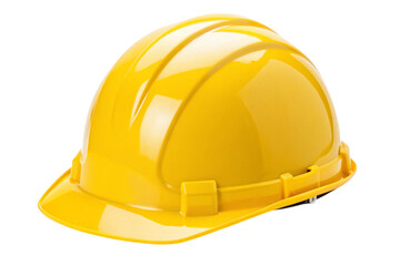 yellow helmet isolated on white