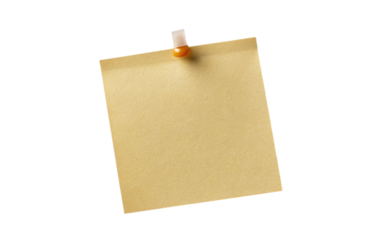 blank note paper with clip