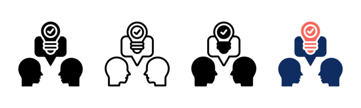 Effective Communication icon sheet multiple style collection