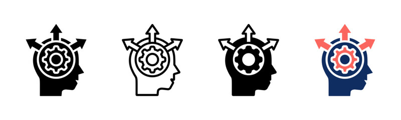 Decision icon sheet multiple style collection