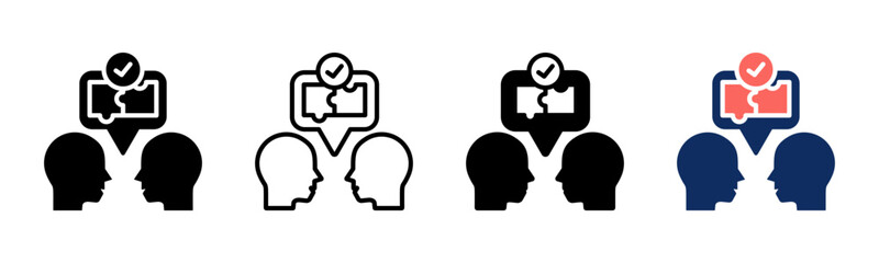 Communication icon sheet multiple style collection