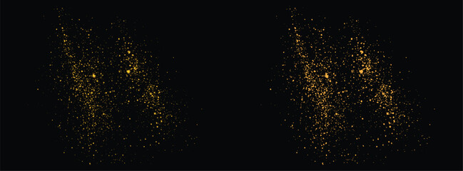 Isolated gold glitter festive background