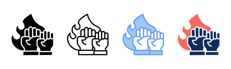 Empowerment icon sheet multiple style collection