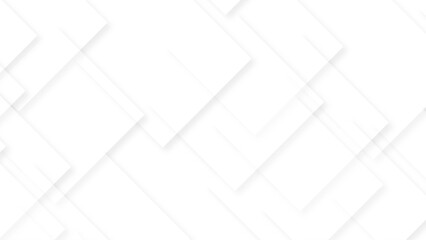 3D pattern made of white and beige geometric shapes, Modern technology illustration with square mesh. Digital geometric abstraction with lines and points.