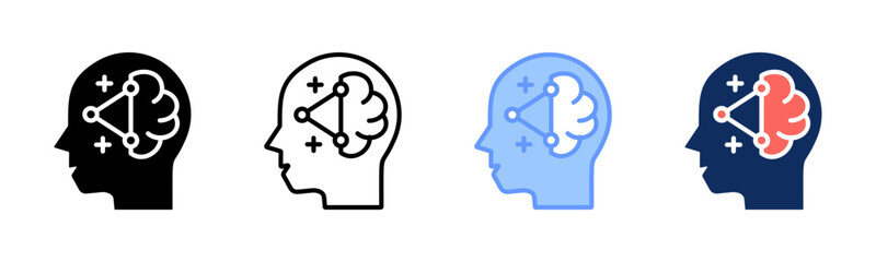 Soft Skills icon sheet multiple style collection