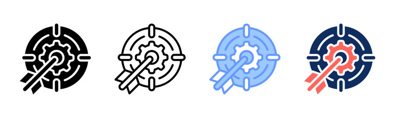 Goal icon sheet multiple style collection