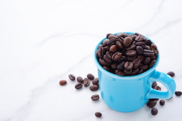 Coffee Cup with Coffee Beans
