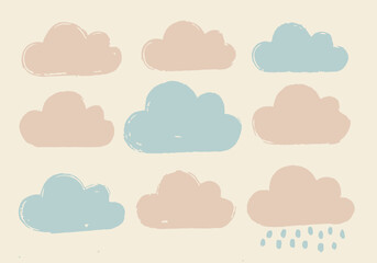 Cute Cloud Pattern - Pastel Sky Dreams