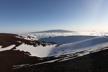 At the top of Mona Kea 
Hawaii 
Big island