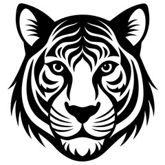 Fototapeta premium tiger head vector
