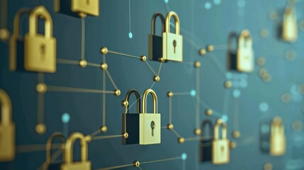 Secure online transaction with lock symbols