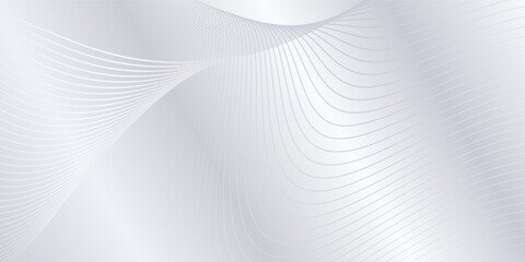 Naklejka premium Modern background with flowing lines. Digital future technology abstract modern art