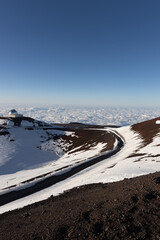 mona kea observatory area on big island hawaii