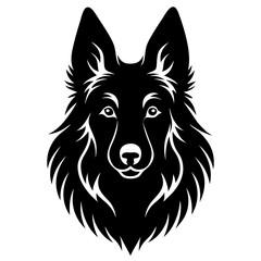 Naklejka premium vector illustration of a dog