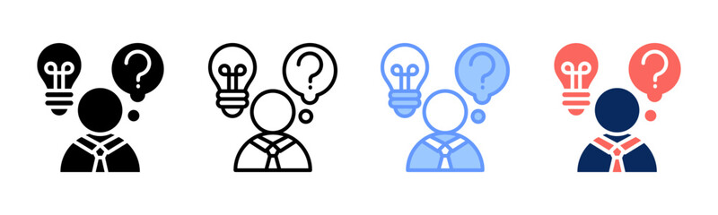 Consideration icon sheet multiple style collection