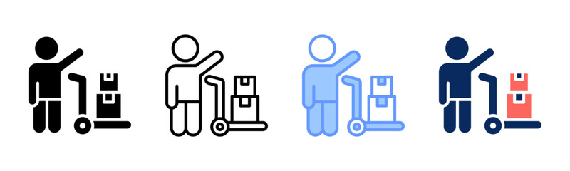 Supplier icon sheet multiple style collection