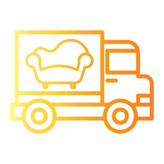 sofa Line Gradient Icon