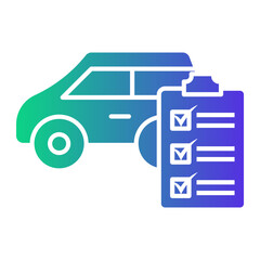 car Gradient icon