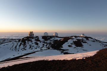 mona kea observatory area on big island hawaii