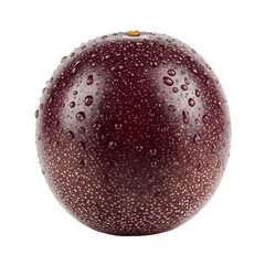 Fresh Passion Fruit with Water Drops Closeup
