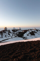 mona kea observatory area on big island hawaii