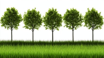 Captivating corridor of trees, a serene natural pathway lush