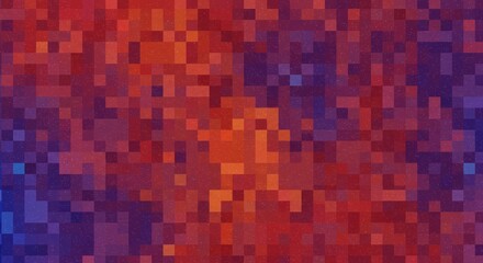 Fototapeta premium Abstract Background Pixel Art Mosaic Pattern Digital Design Colorful Texture