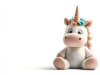 Enchanting stuffed unicorn toy, a cozy companion for playful adventures adorable